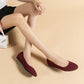 Round Toe Shallow Mouth Fabric Flat Knitted Soft Bottom Boat Shoes