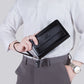 Pochette d'affaires pour hommes double fermeture à glissière grande capacité