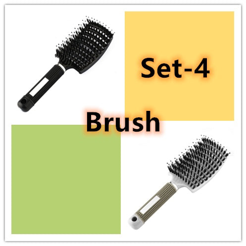 Brosse à cheveux Anti Klit Brushy Haarborstel Femmes Démêlant Cheveux Brosse À Poils En Nylon Cuir Chevelu Massage Teaser De Brosse À Cheveux Peigne