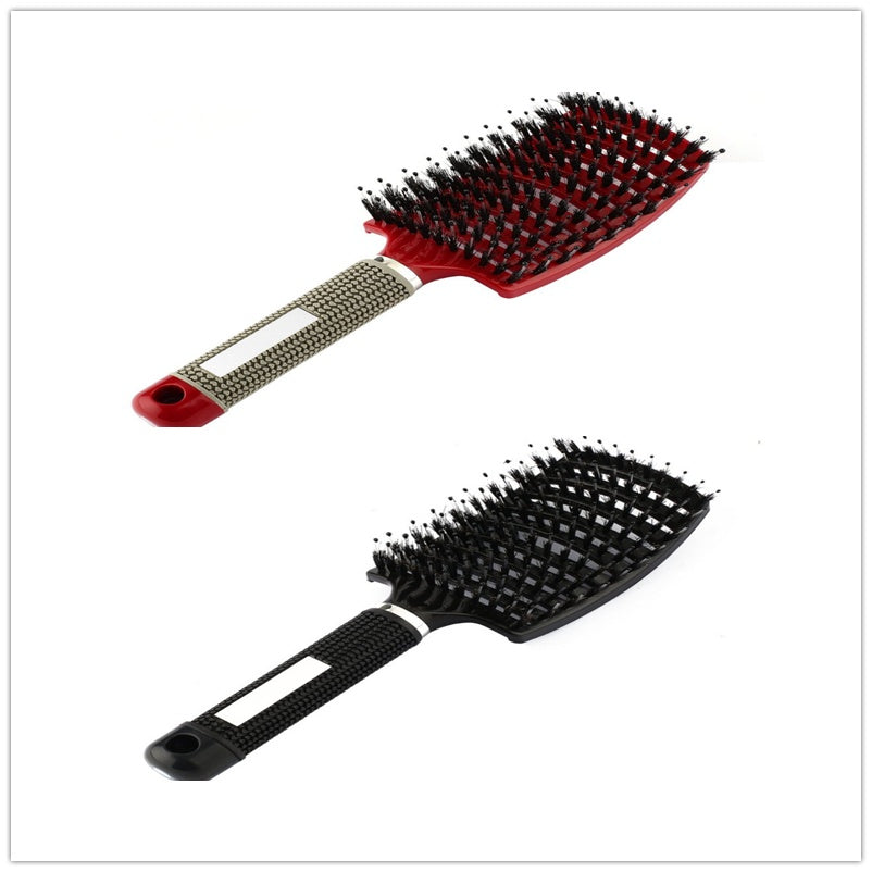 Brosse à cheveux Anti Klit Brushy Haarborstel Femmes Démêlant Cheveux Brosse À Poils En Nylon Cuir Chevelu Massage Teaser De Brosse À Cheveux Peigne
