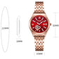 Montre lumineuse à calendrier étanche décontractée pour femme