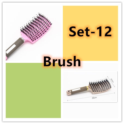 Brosse à cheveux Anti Klit Brushy Haarborstel Femmes Démêlant Cheveux Brosse À Poils En Nylon Cuir Chevelu Massage Teaser De Brosse À Cheveux Peigne