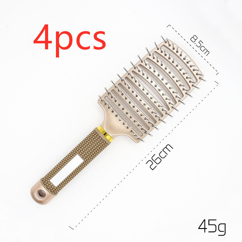 Brosse à cheveux Anti Klit Brushy Haarborstel Femmes Démêlant Cheveux Brosse À Poils En Nylon Cuir Chevelu Massage Teaser De Brosse À Cheveux Peigne