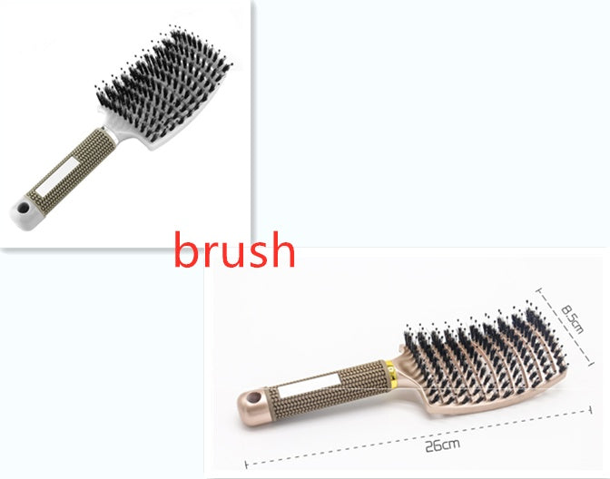 Brosse à cheveux Anti Klit Brushy Haarborstel Femmes Démêlant Cheveux Brosse À Poils En Nylon Cuir Chevelu Massage Teaser De Brosse À Cheveux Peigne