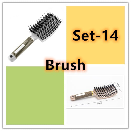 Brosse à cheveux Anti Klit Brushy Haarborstel Femmes Démêlant Cheveux Brosse À Poils En Nylon Cuir Chevelu Massage Teaser De Brosse À Cheveux Peigne