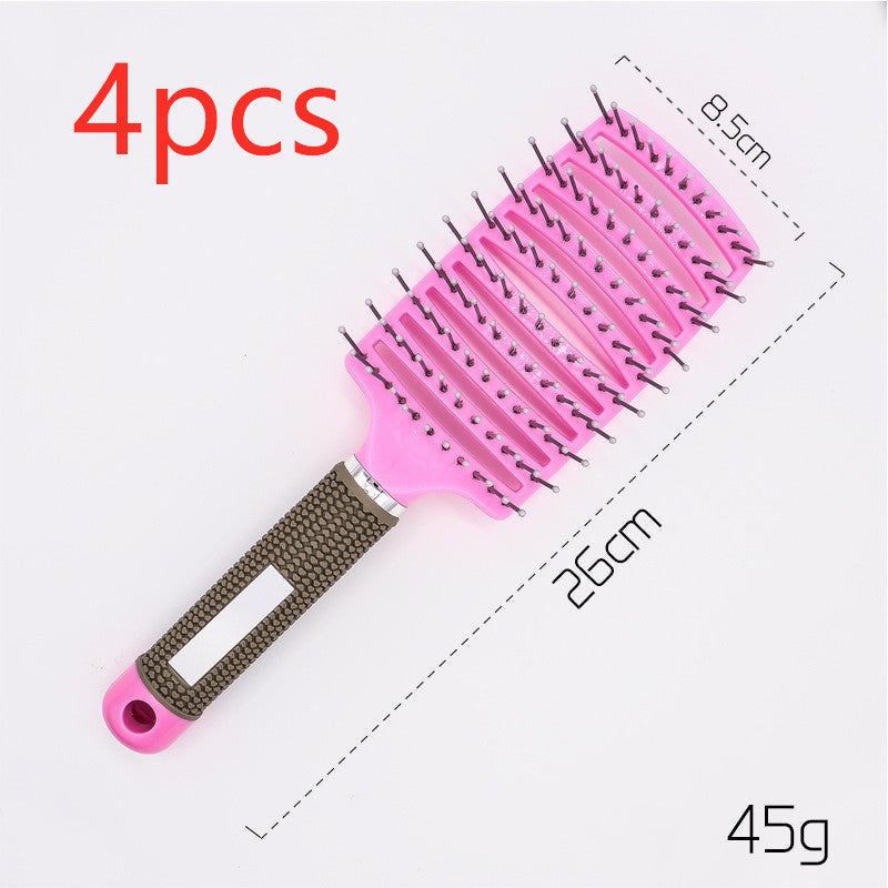 Brosse à cheveux Anti Klit Brushy Haarborstel Femmes Démêlant Cheveux Brosse À Poils En Nylon Cuir Chevelu Massage Teaser De Brosse À Cheveux Peigne