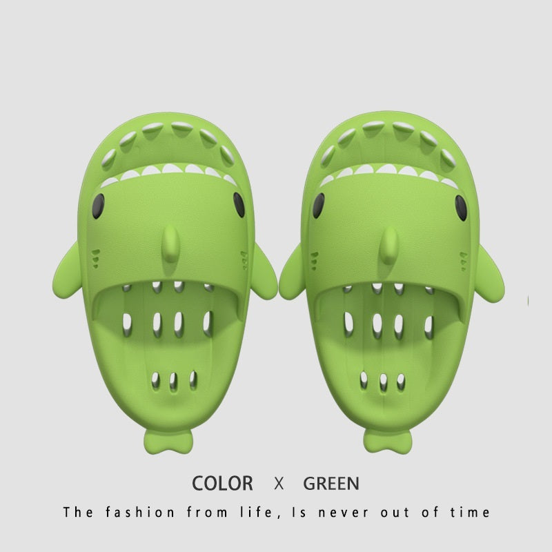 Requin Pantoufles Avec Trous de Drainage Douche Chaussures Pour Femmes Séchage rapide Eva Piscine Requin Diapositives Plage Sandales Avec Trous de Drainage