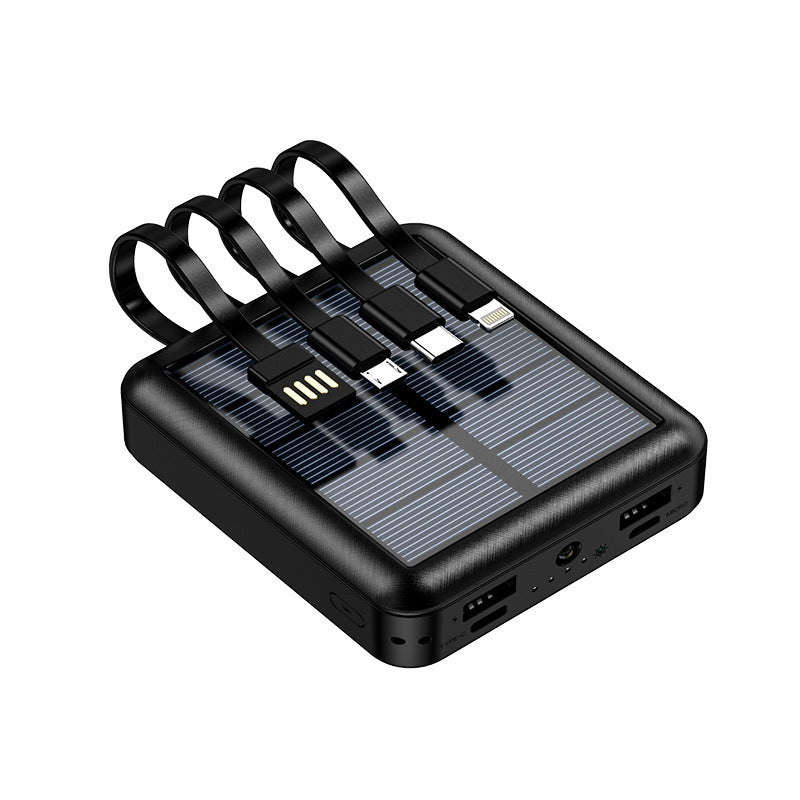 Mini Portable Power Bank Avec Câble Solaire