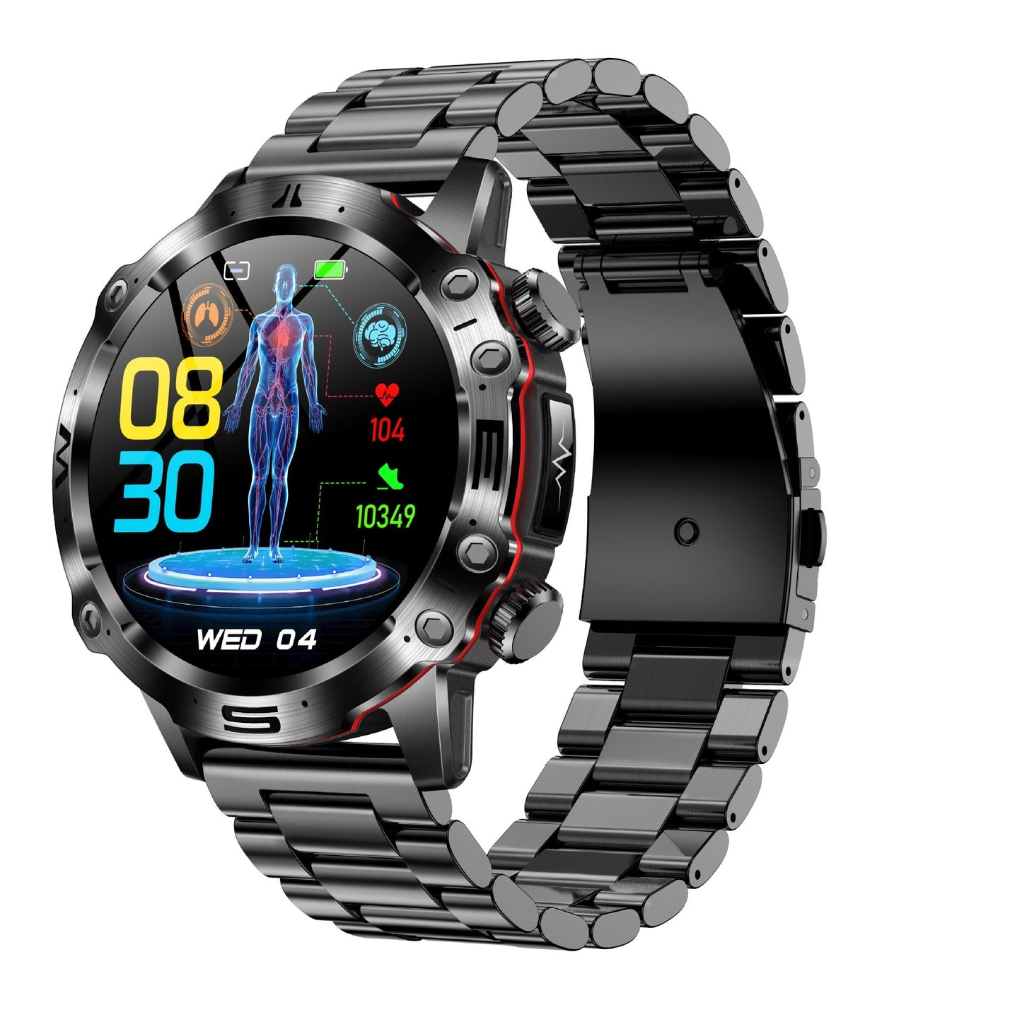 Montre de sport de plein air HD ECG d'appel Bluetooth