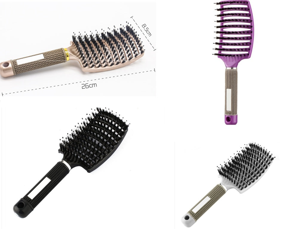 Brosse à cheveux Anti Klit Brushy Haarborstel Femmes Démêlant Cheveux Brosse À Poils En Nylon Cuir Chevelu Massage Teaser De Brosse À Cheveux Peigne