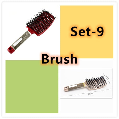 Brosse à cheveux Anti Klit Brushy Haarborstel Femmes Démêlant Cheveux Brosse À Poils En Nylon Cuir Chevelu Massage Teaser De Brosse À Cheveux Peigne
