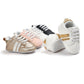 Bébé garçon fille mocassins chaussures infantile en cuir PU antidérapant doux nouveau-né baskets