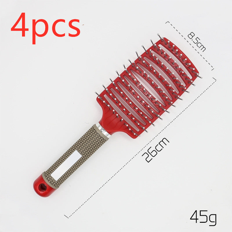 Brosse à cheveux Anti Klit Brushy Haarborstel Femmes Démêlant Cheveux Brosse À Poils En Nylon Cuir Chevelu Massage Teaser De Brosse À Cheveux Peigne