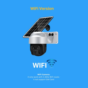 Solaire Alimenté Sans Fil WiFi Caméra de Surveillance