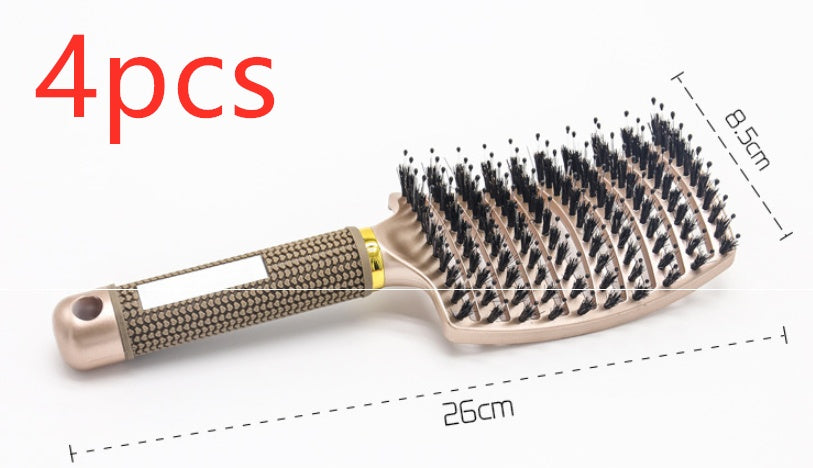 Brosse à cheveux Anti Klit Brushy Haarborstel Femmes Démêlant Cheveux Brosse À Poils En Nylon Cuir Chevelu Massage Teaser De Brosse À Cheveux Peigne