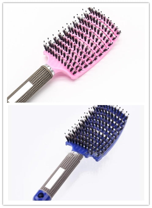 Brosse à cheveux Anti Klit Brushy Haarborstel Femmes Démêlant Cheveux Brosse À Poils En Nylon Cuir Chevelu Massage Teaser De Brosse À Cheveux Peigne
