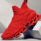 Men's Summer New Breathable Running Shoes Trendy Fashion Platform Fly Woven Mesh Casual