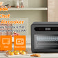 Geek Chef Friteuse à air, four grillé, combo, four à convection à vapeur 26 QT, comptoir de four à convection, 50 préréglages de cuisson, avec 6 tranches de pain, 12 pouces de pizza, acier inoxydable noir. Interdit de coter sur Amazon
