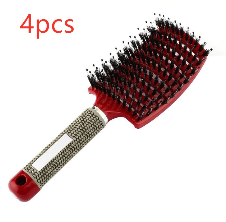 Brosse à cheveux Anti Klit Brushy Haarborstel Femmes Démêlant Cheveux Brosse À Poils En Nylon Cuir Chevelu Massage Teaser De Brosse À Cheveux Peigne