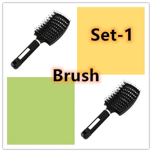 Brosse à cheveux Anti Klit Brushy Haarborstel Femmes Démêlant Cheveux Brosse À Poils En Nylon Cuir Chevelu Massage Teaser De Brosse À Cheveux Peigne