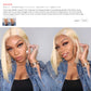 613 Blonde Bob perruque courte droite perruques de cheveux humains pour les femmes