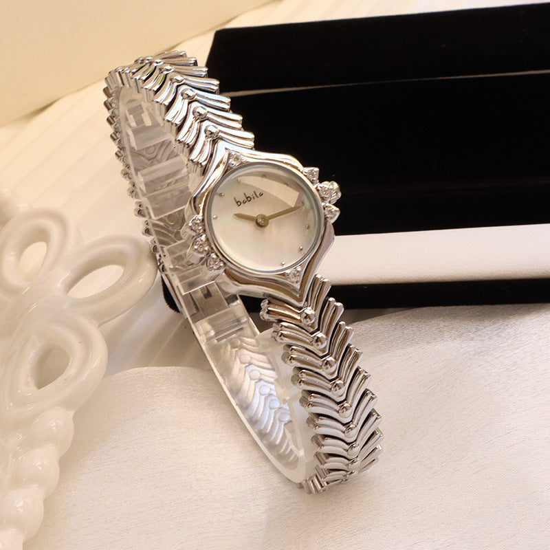 Montre à quartz en bambou,