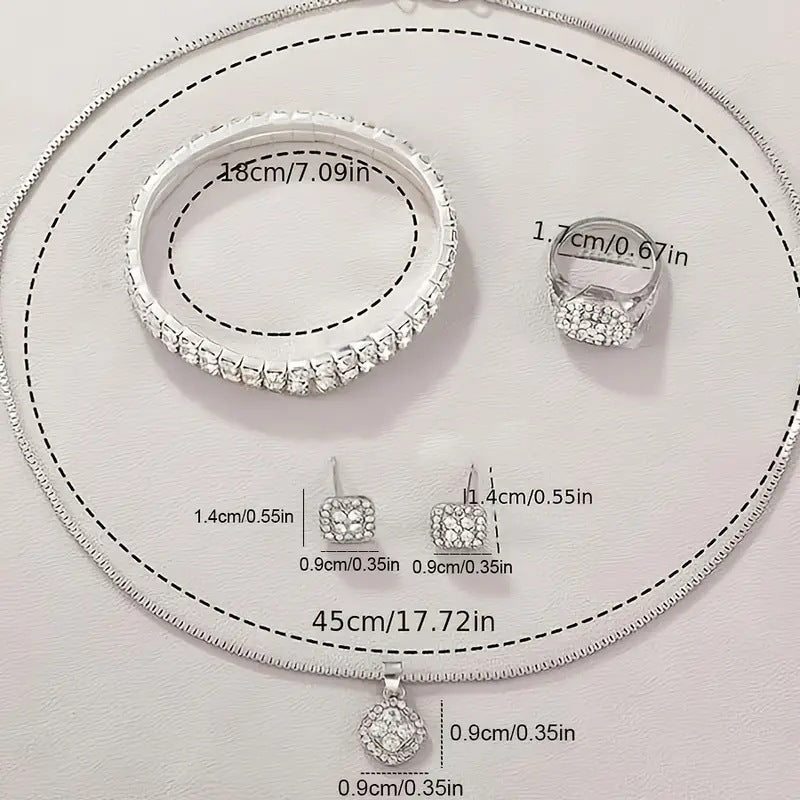 Montre à quartz romain à la mode diamant cinq pièces pour femme
