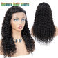Perruques de cheveux humains brésiliens crépus bouclés avant de dentelle