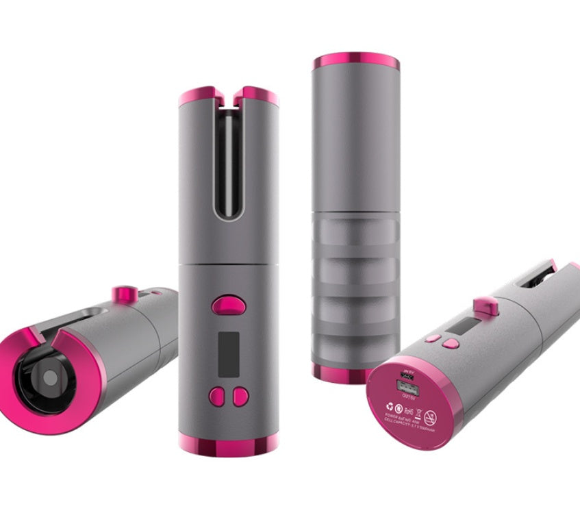Fer à friser USB sans fil multifonctionnel de charge bigoudi