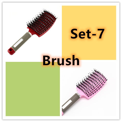 Brosse à cheveux Anti Klit Brushy Haarborstel Femmes Démêlant Cheveux Brosse À Poils En Nylon Cuir Chevelu Massage Teaser De Brosse À Cheveux Peigne