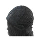 Noir mi-longueur long bouclés cheveux dames capot