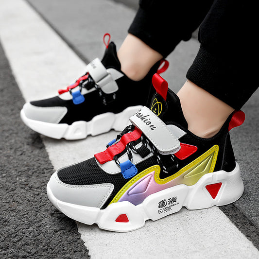 En cuir Petites Filles Chaussures de Course