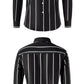Striped Men's Fashion Long Sleeve Handsome Casual Shirt