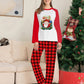 De noël Parent-Enfant Vêtements Ensemble À Manches Longues T-Shirt À Carreaux Pantalon Famille Correspondant Pyjama