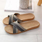 Linen Slippers Couple Indoor Platform Non-slip Non-stinky Feet