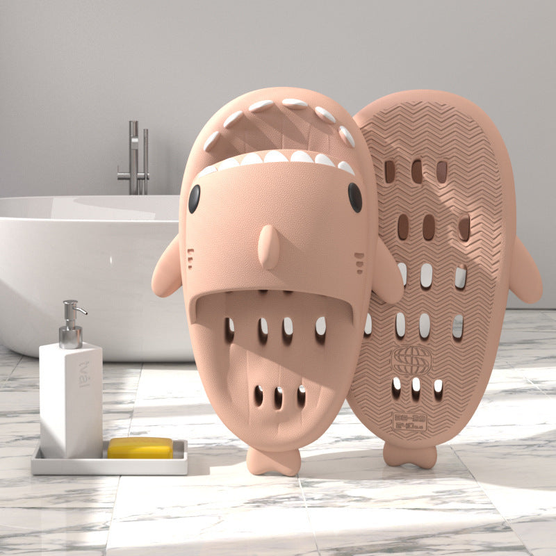 Requin Pantoufles Avec Trous de Drainage Douche Chaussures Pour Femmes Séchage rapide Eva Piscine Requin Diapositives Plage Sandales Avec Trous de Drainage