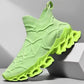 Men's Summer New Breathable Running Shoes Trendy Fashion Platform Fly Woven Mesh Casual