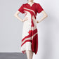 French Style V-neck Dress Summer Short Sleeve