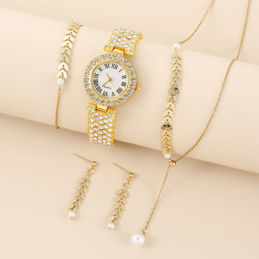 Combinaison de montre à quartz pour femme,