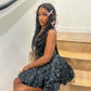 Fashion Women's Lace Up Halter Sleeveless Short Dress