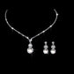 Fashion Bright Full Rhinestone Zircon Water Drop Necklace