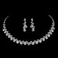 Fashion Bright Full Rhinestone Zircon Water Drop Necklace