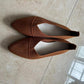 Plus Size Solid Color Pointed Flat Soft Sole Thin Shoes