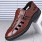 Sandales en cuir de vachette,