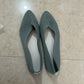 Plus Size Solid Color Pointed Flat Soft Sole Thin Shoes