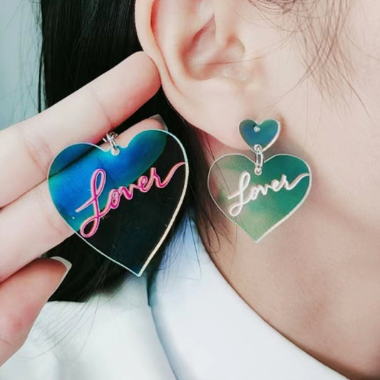 Boucles d'oreilles en acrylique,