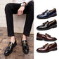 Chaussures en cuir pointu britannique pour hommes style coréen