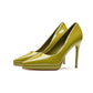 Chaussures sexy en cuir verni,