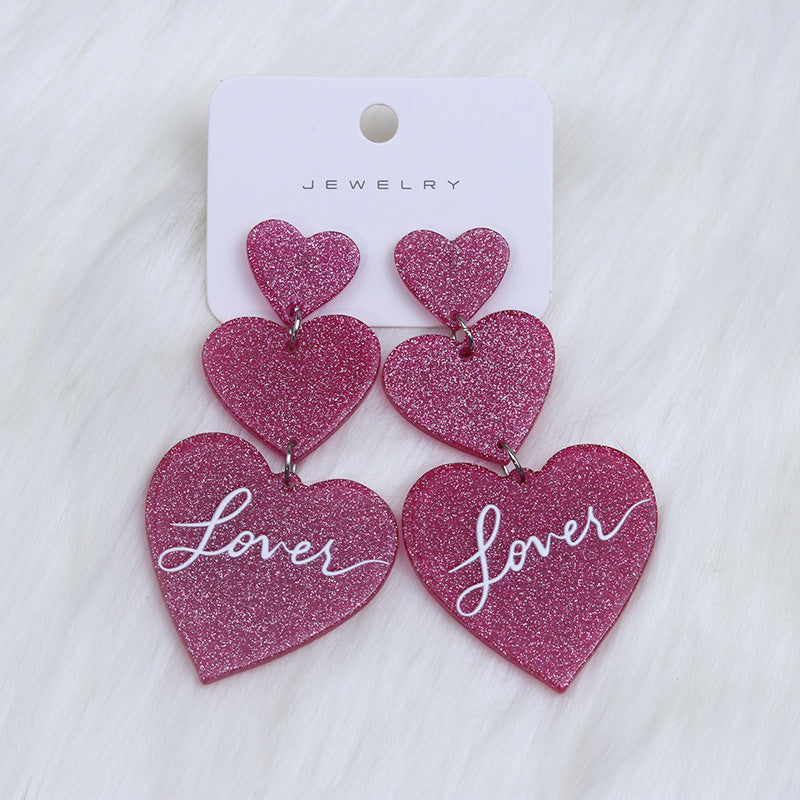 Boucles d'oreilles en acrylique,