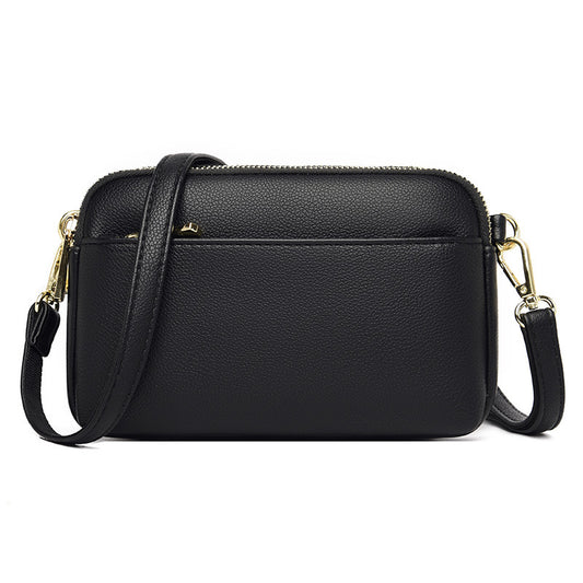 Sac à bandoulière à une épaule pour femme à trois couches de grande capacité